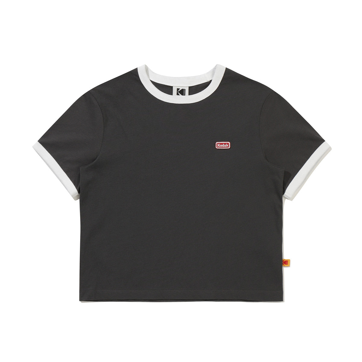 Kodak Breezepop Big Graphic Short Sleeve T-shirt Women Charcoal detail angle 2