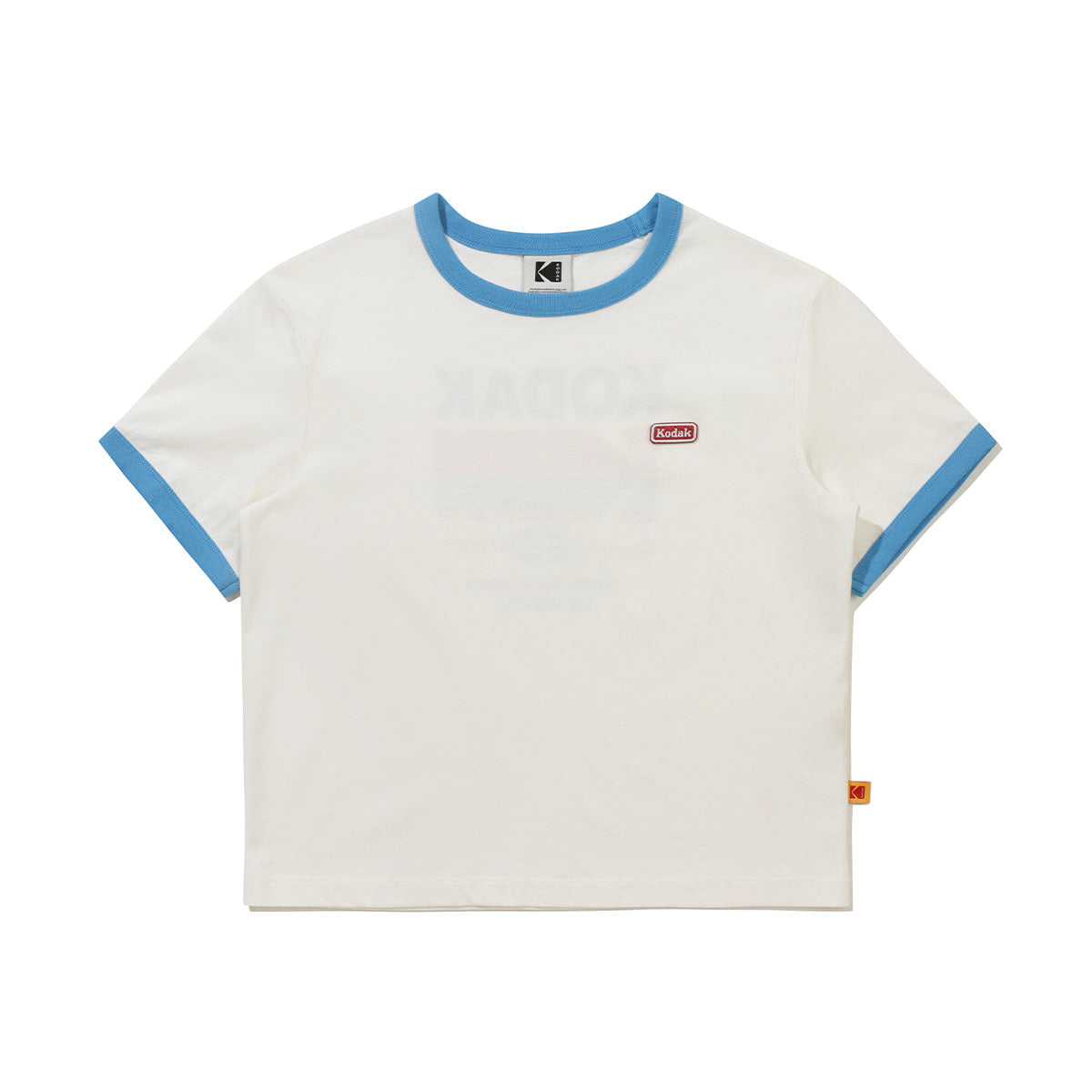Kodak Breezepop Big Graphic Short Sleeve T-shirt Women Ivory detail angle 2
