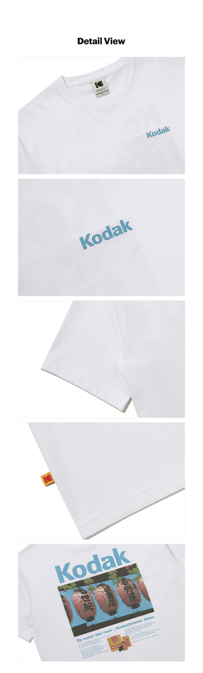Kodak Global Scenery Aerocool Short Sleeve T-shirt Japan White graphic detail image