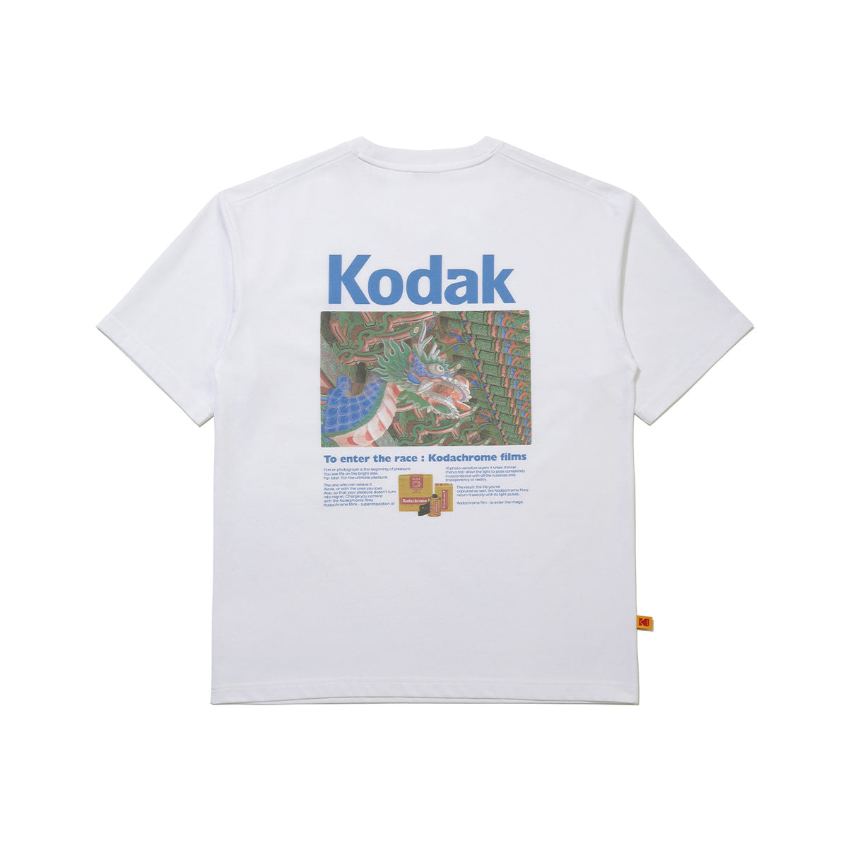 Kodak Global Scenery Aerocool Short Sleeve T-shirt Korea White angle view