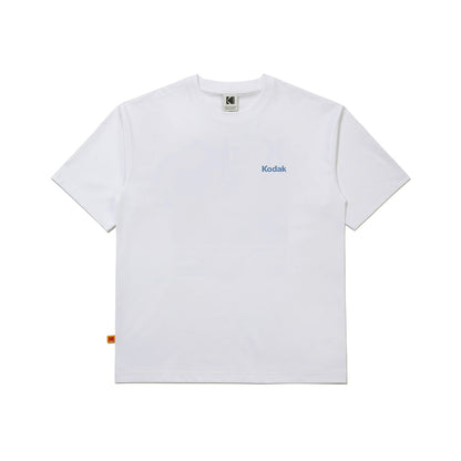 Kodak Global Scenery Aerocool Short Sleeve T-shirt Korea White detail angle view