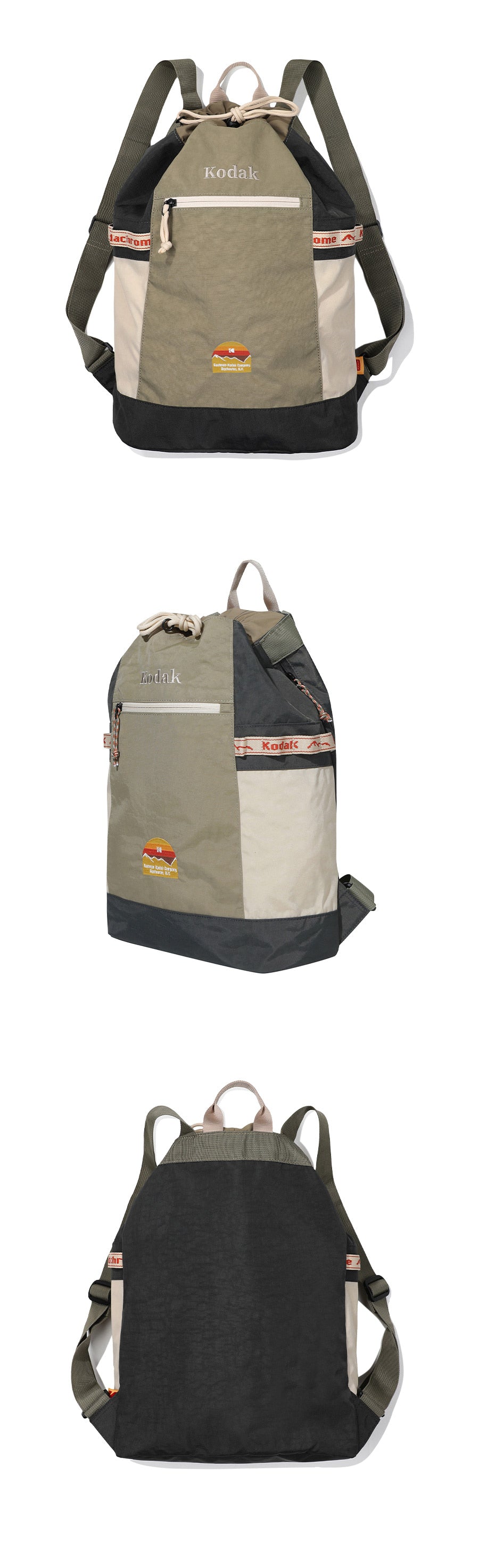 Kodak Kodachrome Bucket Backpack 15L Khaki official product guide
