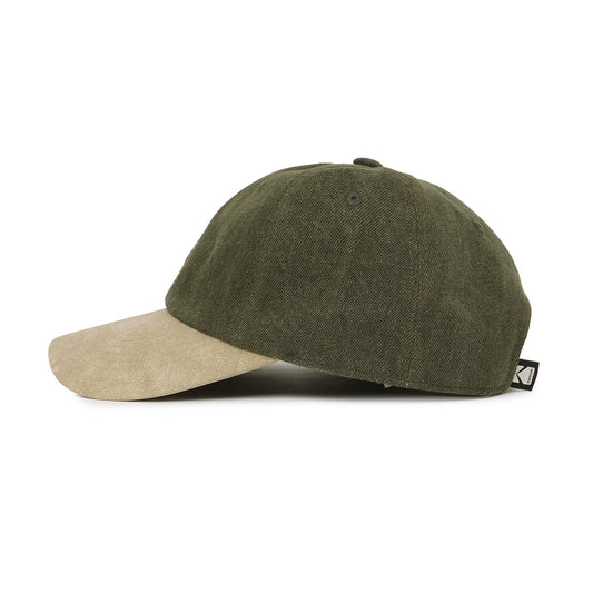 KODAK Overfit Vintage Denim Ball Cap Khaki official angle image 2