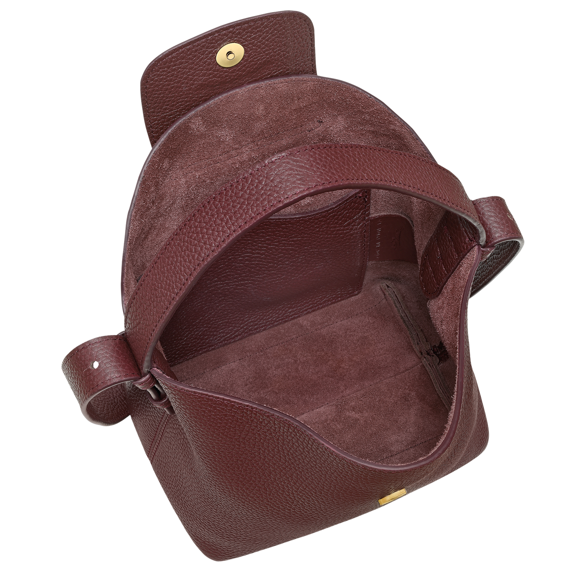 Longchamp Le Cadence 水桶包 S Burgundy 酒紅色 官方圖 4