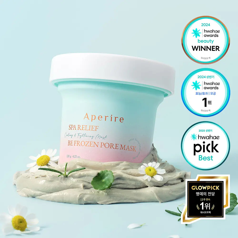 [OY全場毛孔No.1] Aperire Spa Relief Be Frozen Pore Mask 冰川土降溫毛孔泥膜 120g