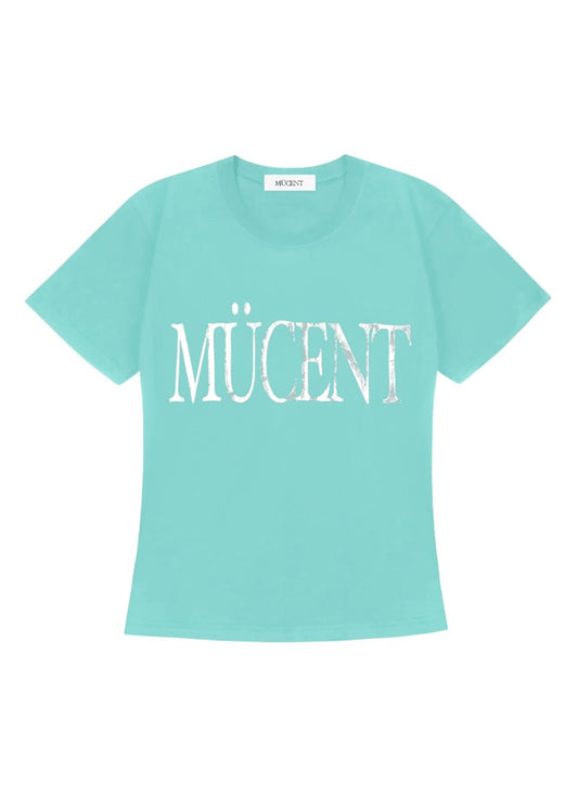 MUCENT Avix Vivid Silver Print Slim Fit Half T main image 1