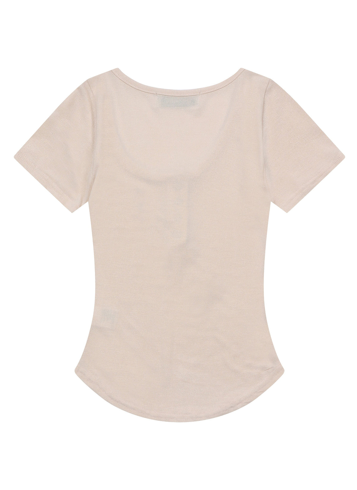 MUCENT Haring Snap Button U-Neck Half T main image 14