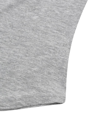 MUCENT Haring Snap Button U-Neck Half T main image 4