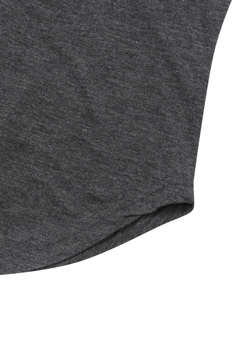 MUCENT Haring Snap Button U-Neck Half T main image 8