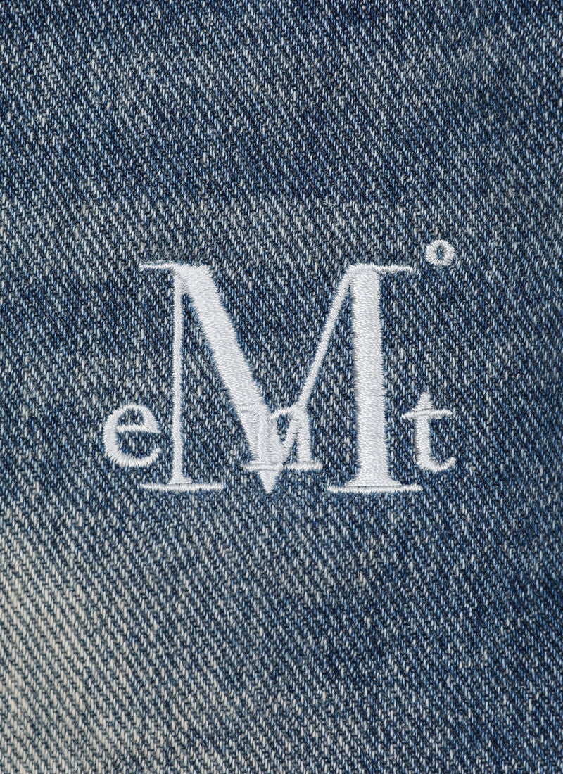 MUCENT Rune Washing Damage Denim Short Pants main image 2