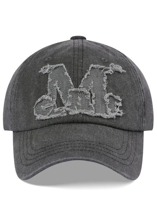 MUCENT Vintage Washing Applique Ball Cap main image 1