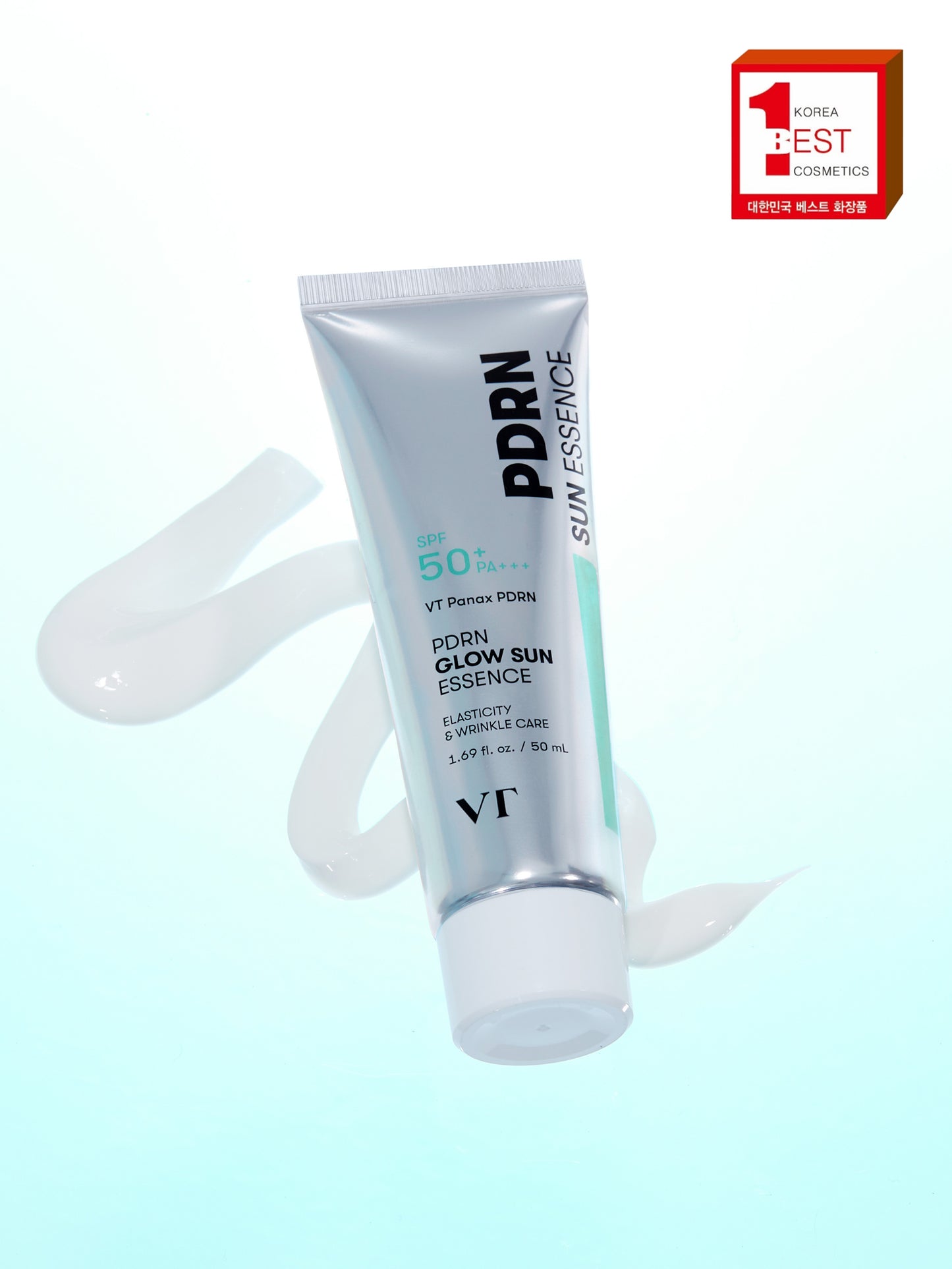 [PDRN修護·精華級水潤防曬] VT PDRN Glow Sun Essence 人蔘PDRN防曬精華 SPF50+·PA+++ 50ml 細節圖 2