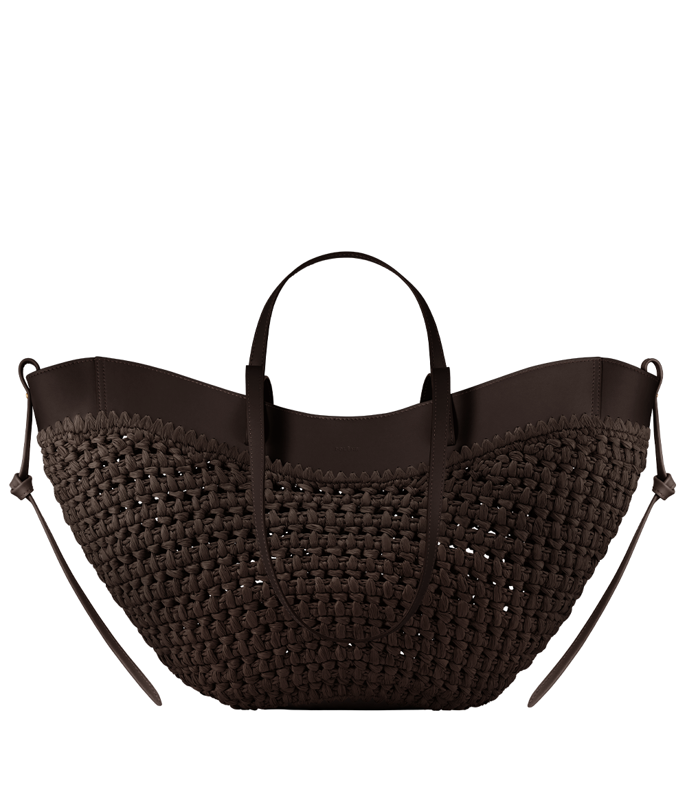 Polène Cyme Raffia Ebony