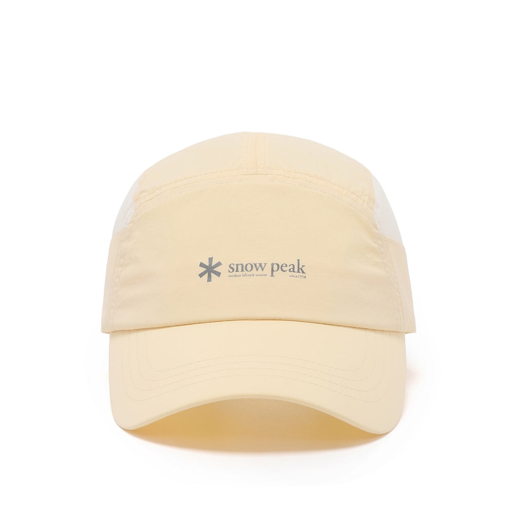Snow Peak Lightweight Taslan Color Block Cap Light Yellow front view