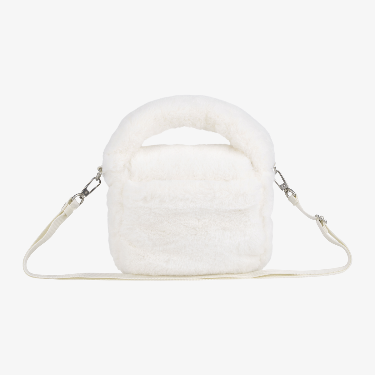 The North Face BUBBLY TOTE BAG MINI_FUR Vanilla back image