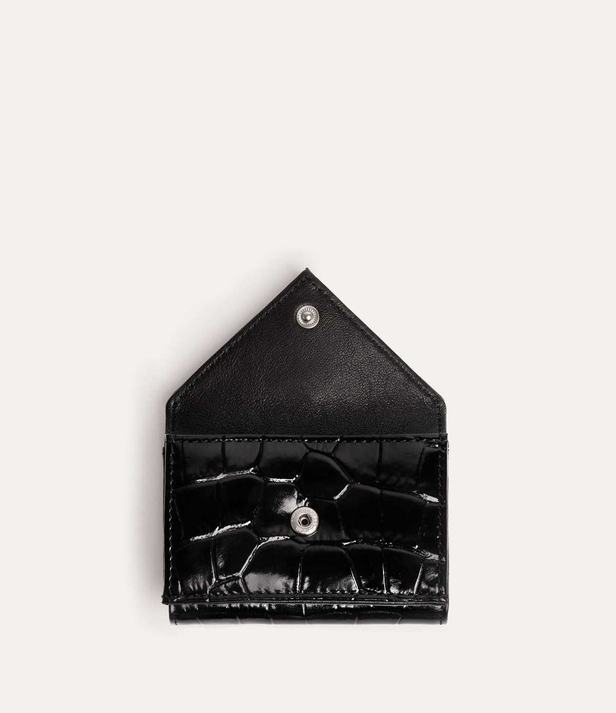 Vivienne Westwood Envelope Billfold 黑色鱷魚壓紋小牛皮銀包 - 商品圖 3