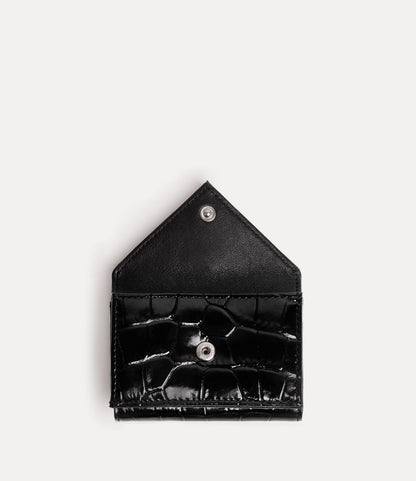 Vivienne Westwood Envelope Billfold 黑色鱷魚壓紋小牛皮銀包 - 商品圖 3