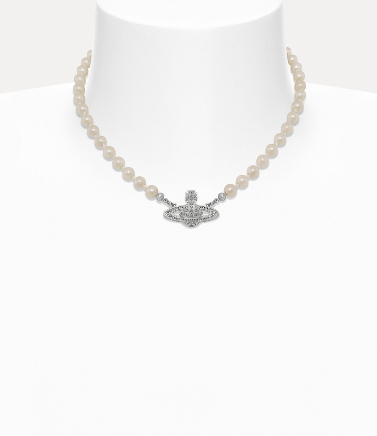 Vivienne Westwood Mini Bas Relief Pearl Choker 官方圖 1